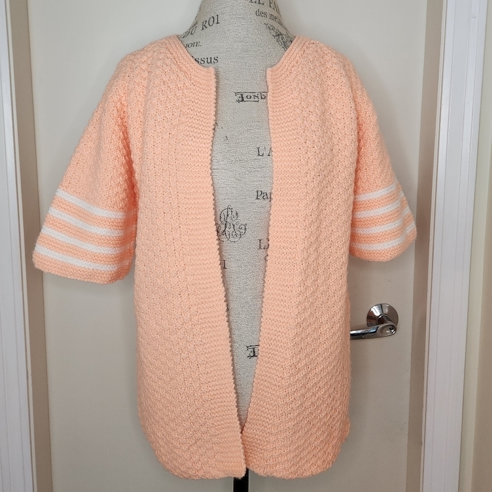 Vintage handknit cardigan sweater
